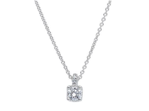 Collier Babila Milano Femme For Ever in Or blanc Diamante 0.15 Ct BBC05015B - BBC05015B